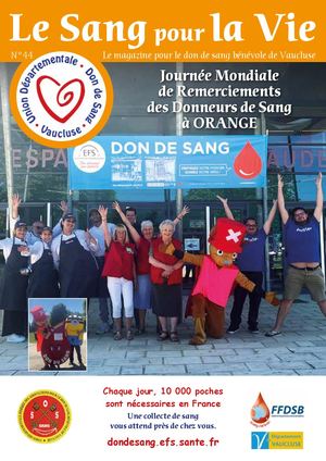 magazine LE SANG POUR LA VIE n°44