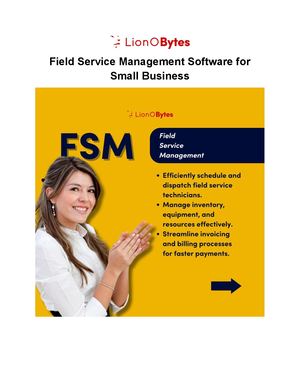 Calaméo - Field Service Management Software For Small Business