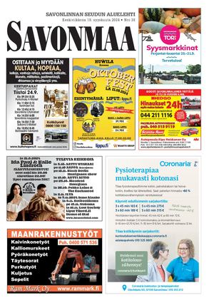 Savonmaa 38 18.9.2024