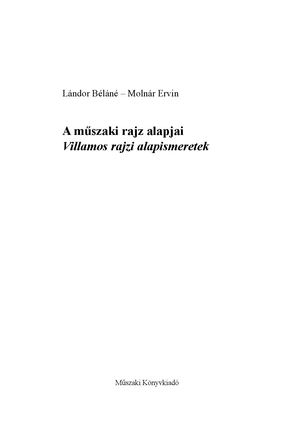 TM-11012/4 A műszaki rajz alapjai - Villamos rajzi alapismeretek
