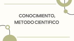 conocimiento de método científico
