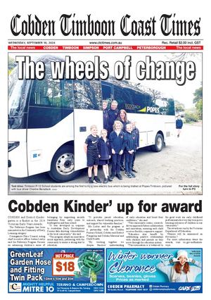 Cobden Timboon Coast Times, September 18, 2024