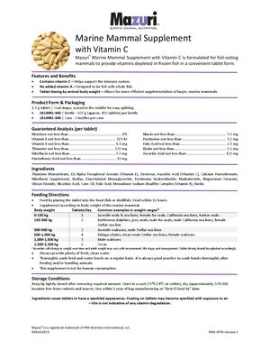 5B41 Marine Mammal Supplement With Vitamin C