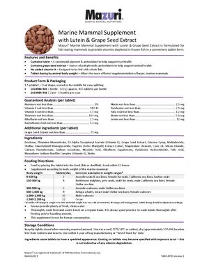 5B43 Marine Mammal Supplement With Lutein & Grape Seed Extract
