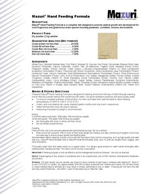 Calaméo - 5M2E HANDFEEDING FORMULA