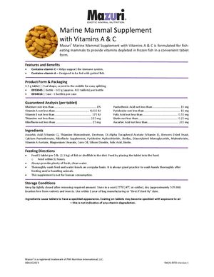 5M26 Marine Mammal Supplement With Vitamins A&C
