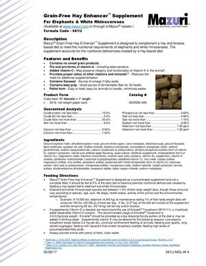 561U + 563K Grain Free Hay Enhancer Supplement