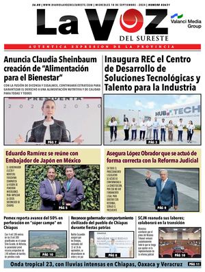 La Voz del Sureste 18 09 2024