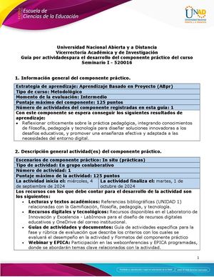 Guía Para El Desarrollo Del Componente Práctico Y Rúbrica De Evaluación Unidad 1 Fase 2 Componente Práctico – Práctica Educativa Y Pedagógica (1)