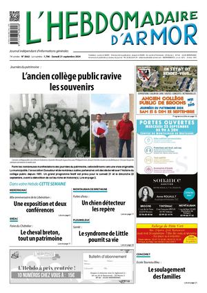 L'Hebdomadaire d'Armor n°3662 du samedi 21 septembre 2024