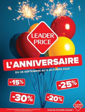Leader Price Guyane - Catalogue "Anniversaire" - 12P - S39-S40