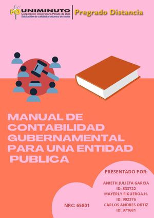 PARTE 5: MANUAL DE CONTABILIDAD GUBERNAMENTAL PARA UNA ENTIDAD PUBLICA