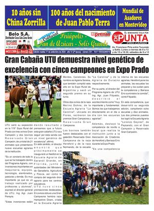 Semanario Piriápolis Cultural, Martes 17 De Setiembre