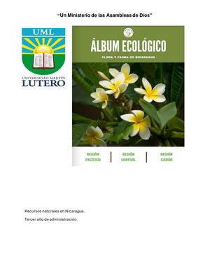 Albúm Recursos Naturales En Nicaragua