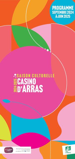 Saison Culturelle Casino D'arras Septembre 2024 à juin 2025