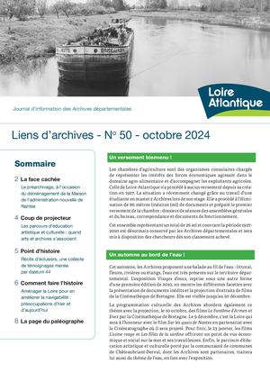 Liens d’archives - n° 50 - Octobre 2024