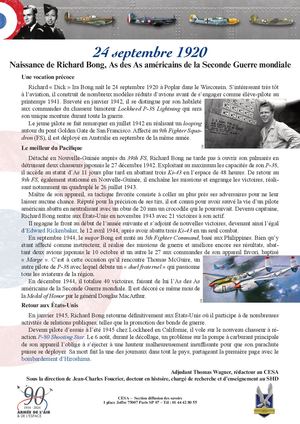 24 Septembre 1920 Richard Bong