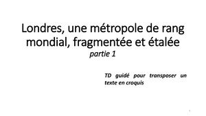 Diaporama Texte Croquis Londres Partie 1 2024 2025