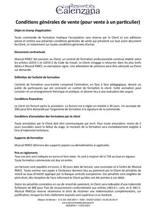 9 Cgv (Particulier)