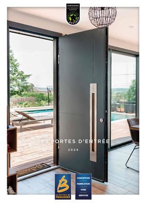Catalogue La Boutique Du Menuisier Portes D'entrée