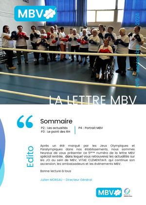 La Lettre Mbv Numero 5 Septembre 2024