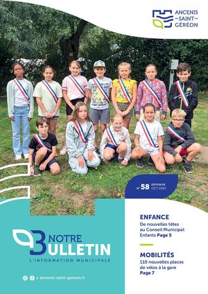 N° 58 - Notre bulletin - Octobre 2024