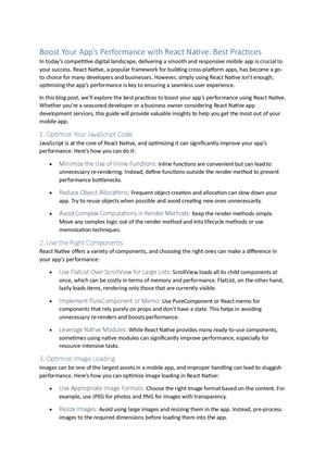Calaméo - Boost Your App’s Performance With React Native Best Practices