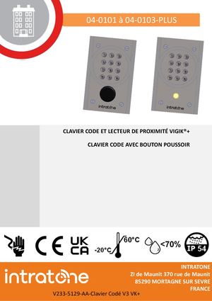 04-0101-PLUS 04-0102 04-0103 Aa Clavier Codé V3 Vk+ Print