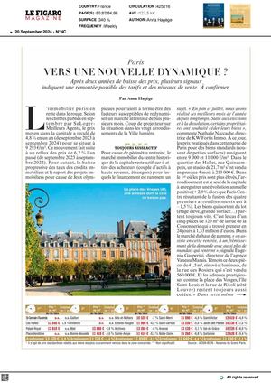 Le Figaro Magazine 20240920 Paris VERS UNE NOUVELLE DYNAMIQUE