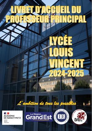 Livret D'accueil Du Professeurs Principal