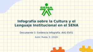 Infografía sobre la Cultura y el Lenguaje Institucional en el SENA