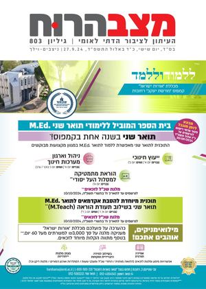 803 מצב הרוח נצבים וילך