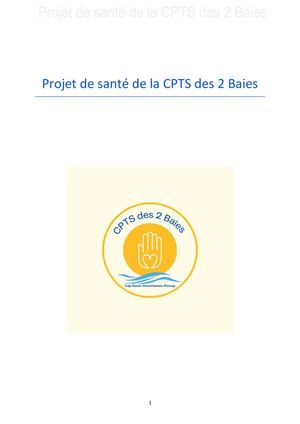 Projet Sante CPTS des 2 baies