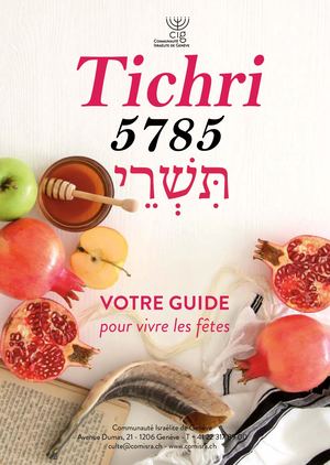 Livret Fetes Tichri - 2024 2025 - CIG - Genève
