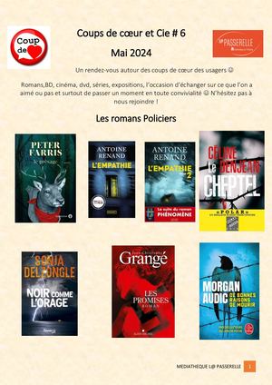 Coups de coeur et Cie Mai 2024