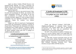 AMFAR A15 528 Une plaque au 4 rue André-Salel 1982