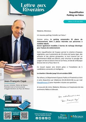 Avis Riverains Parking Fatou