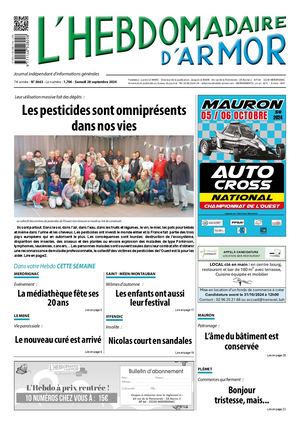 L'Hebdomadaire d'Armor n°3663 du samedi  28 septembre 2024
