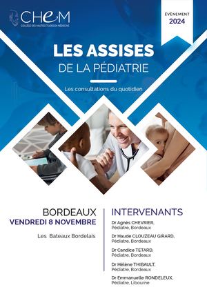 Flyer Assises Pédiatrie Tome1 Bordeaux