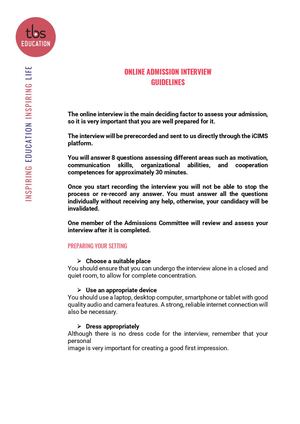 BCN_BIM_Interview guidelines_ENG