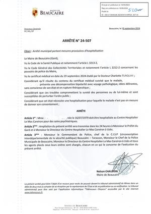 Parution Des Actes Administratifs (arrêtés) D'aujourd'hui (3).