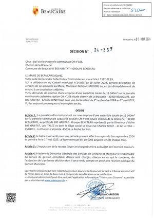 Parution Des Actes Administratifs (décisions) D'aujourd'hui  (7).