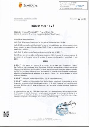 Parution Des Actes Administratifs (décisions) D'aujourd'hui (5).