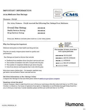 Stars Program Humana Calaméo - Humana Gold - Star Ratings 2024