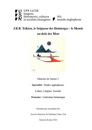 Pin Amandine Mémoire Tolkien (2021)