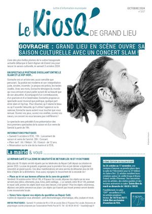 KIOSQUE OCTOBRE 2024