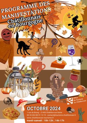 Programme Manifestations Octobre 2024 Châtillonnais Côte D'or Bourgogne