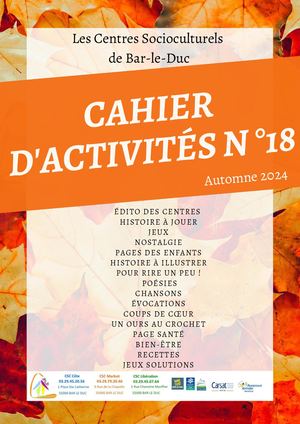 Cahier D'activités N°18 Automne 2024