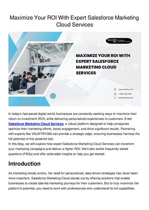 Calaméo - Maximize Your Maximize Your ROI With Expert Salesforce ...