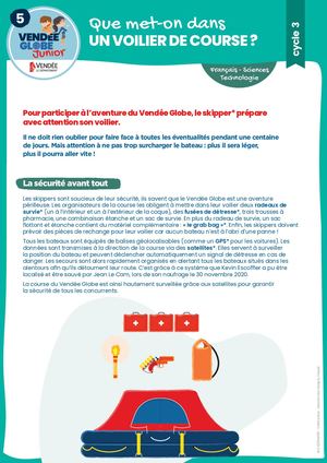 LES BATEAUX_C3 F5 Que Met On Dans Un Voilier V2